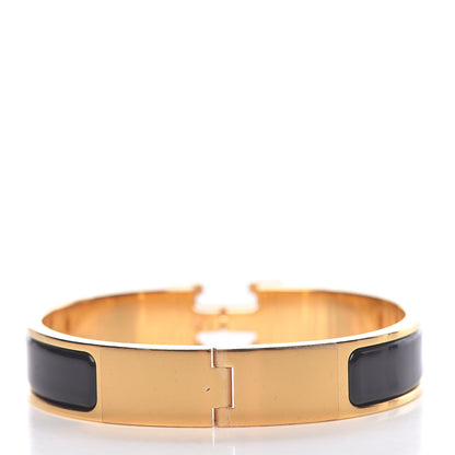 Hermes Enamel Narrow Clic Clac H Bracelet PM Black 4 of 4