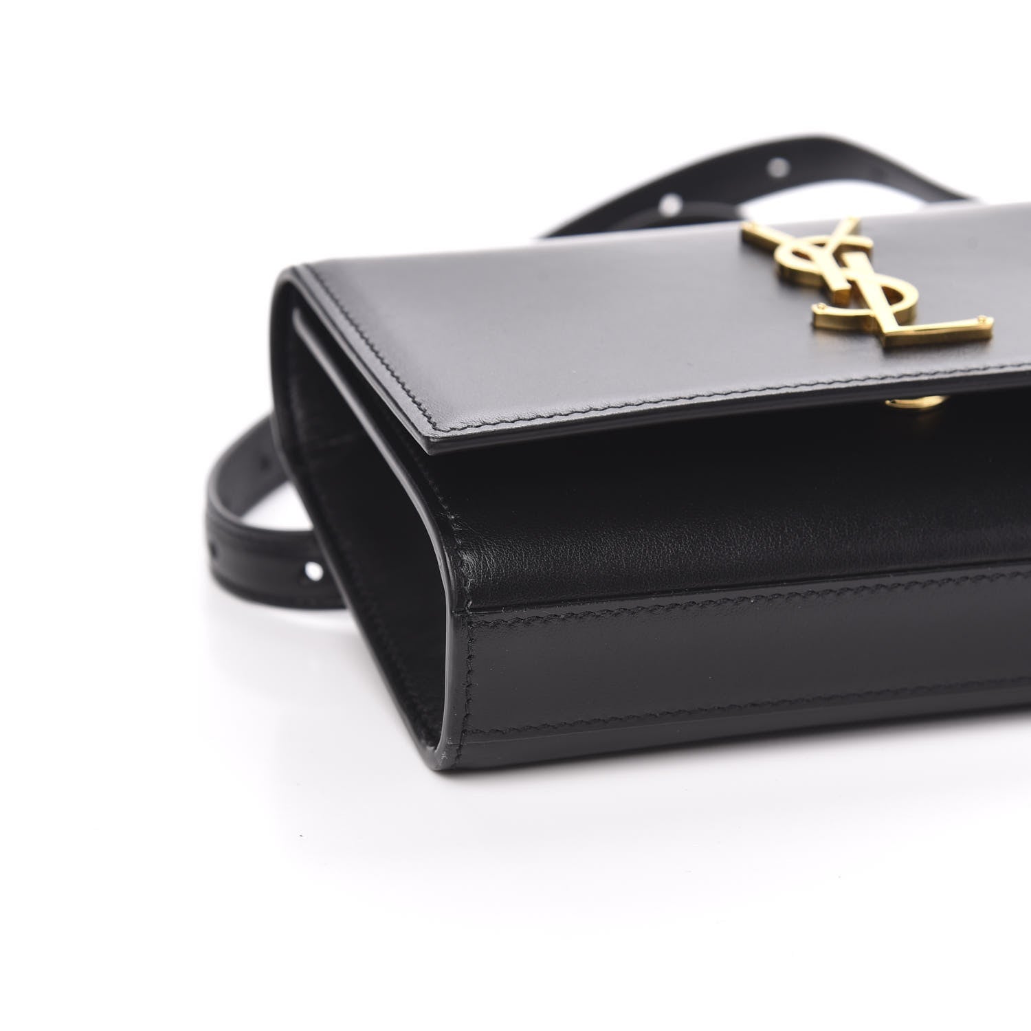 Saint Laurent Smooth Calfskin Monogram Kate Belt Bag Black 6 of 8