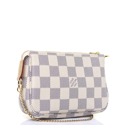 Louis Vuitton Damier Azur Mini Pochette Accessories 3 of 13