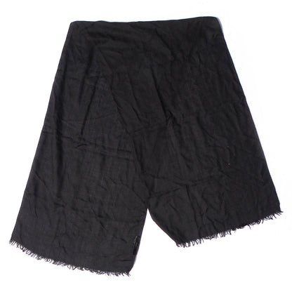 Gucci Silk Wool Monogram Shawl Scarf Black 3 of 4