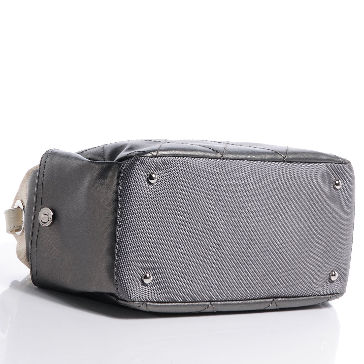 Coated Canvas Paris Biarritz Hobo Silver