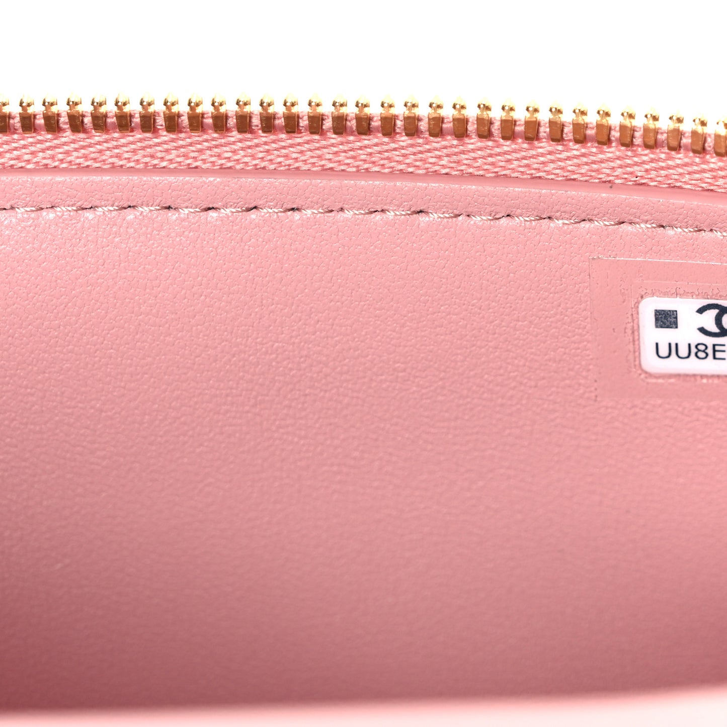 Calfskin Crocodile Embossed Crococo Exoticoco Vanity With Chain Light Pink