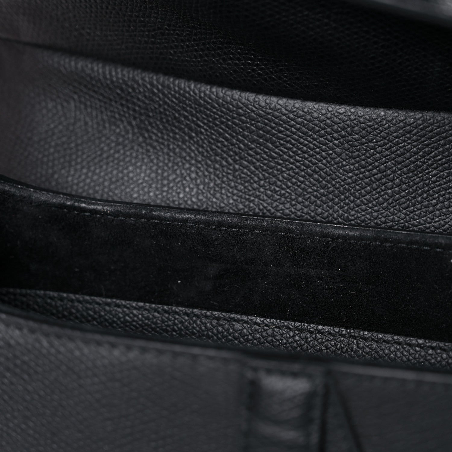 Christian Dior Grained Calfskin Saddle Bag Black 10 of 18