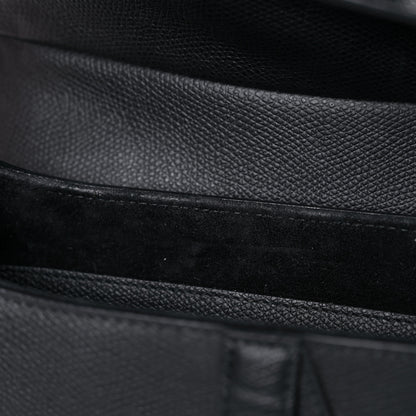 Christian Dior Grained Calfskin Saddle Bag Black 10 of 18