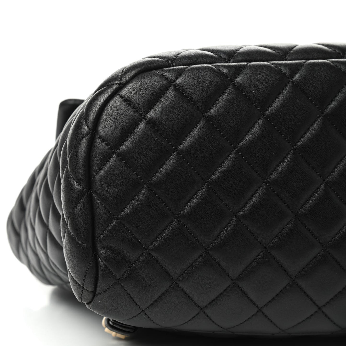 Lambskin Quilted Large Urban Spirit Backpack Black
