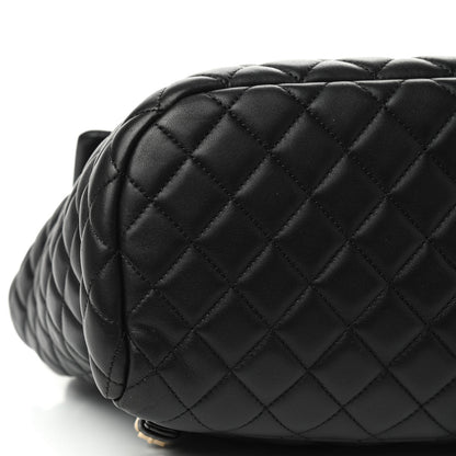 Chanel Lambskin Quilted Large Urban Spirit Backpack Black 6 of 9