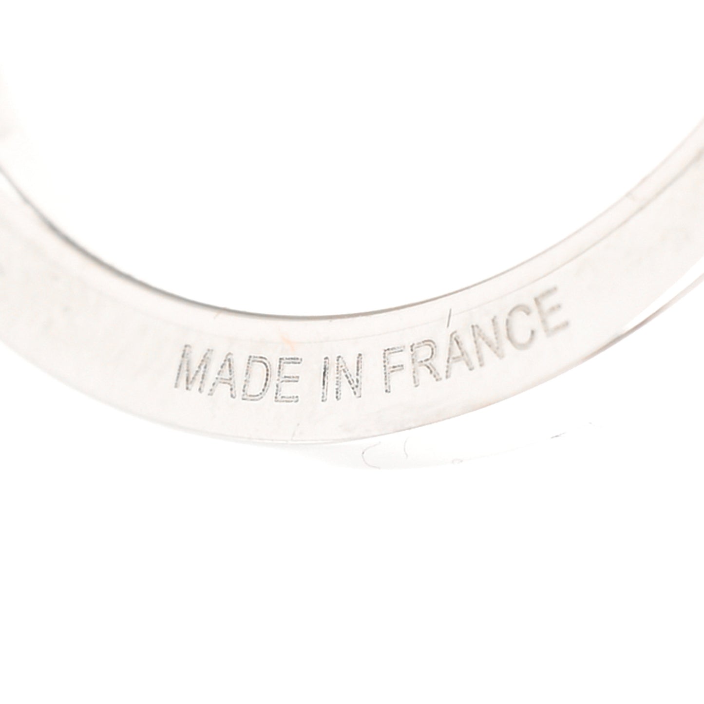 Palladium Coeur Scarf Ring Black
