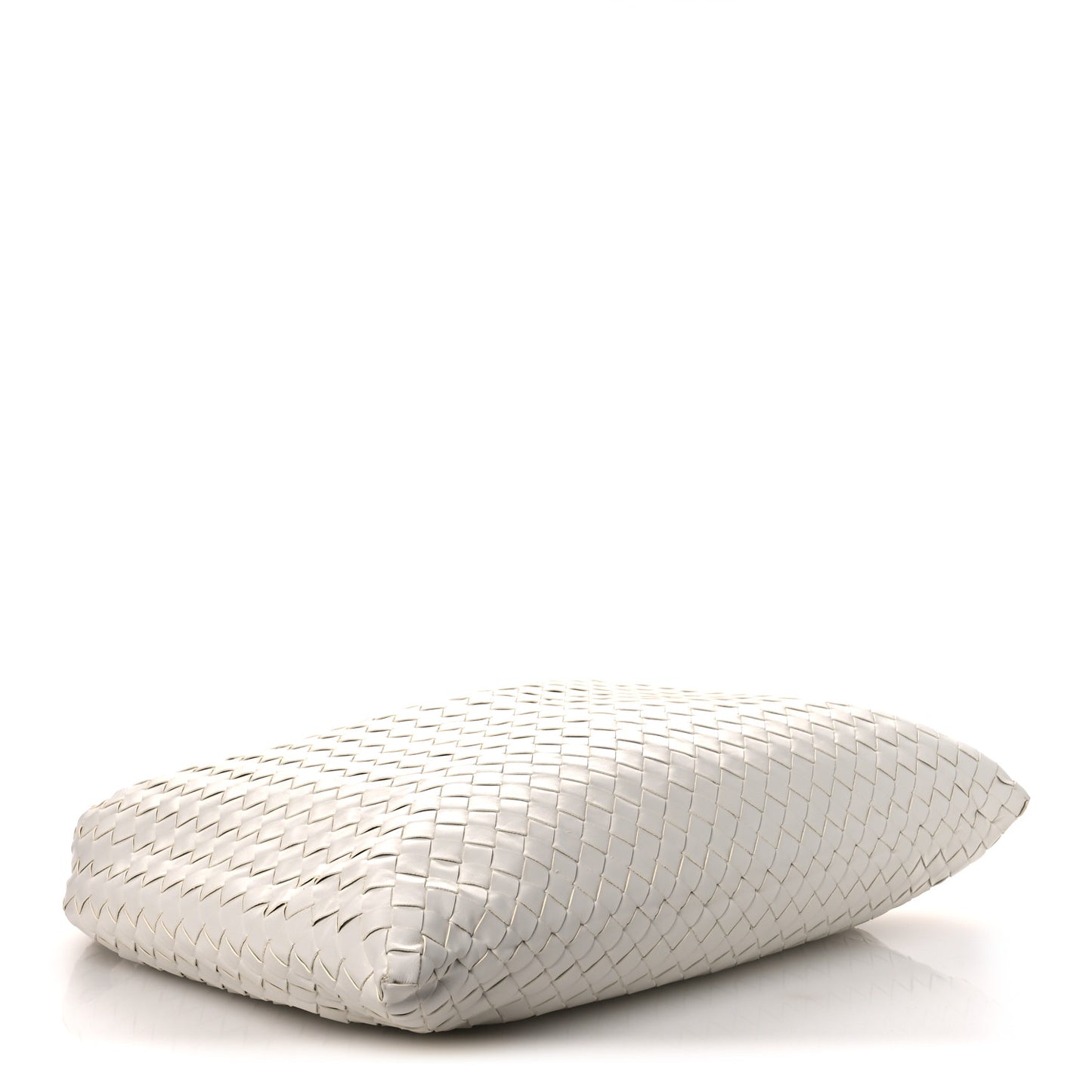 Calfskin Intrecciato Large Hop White
