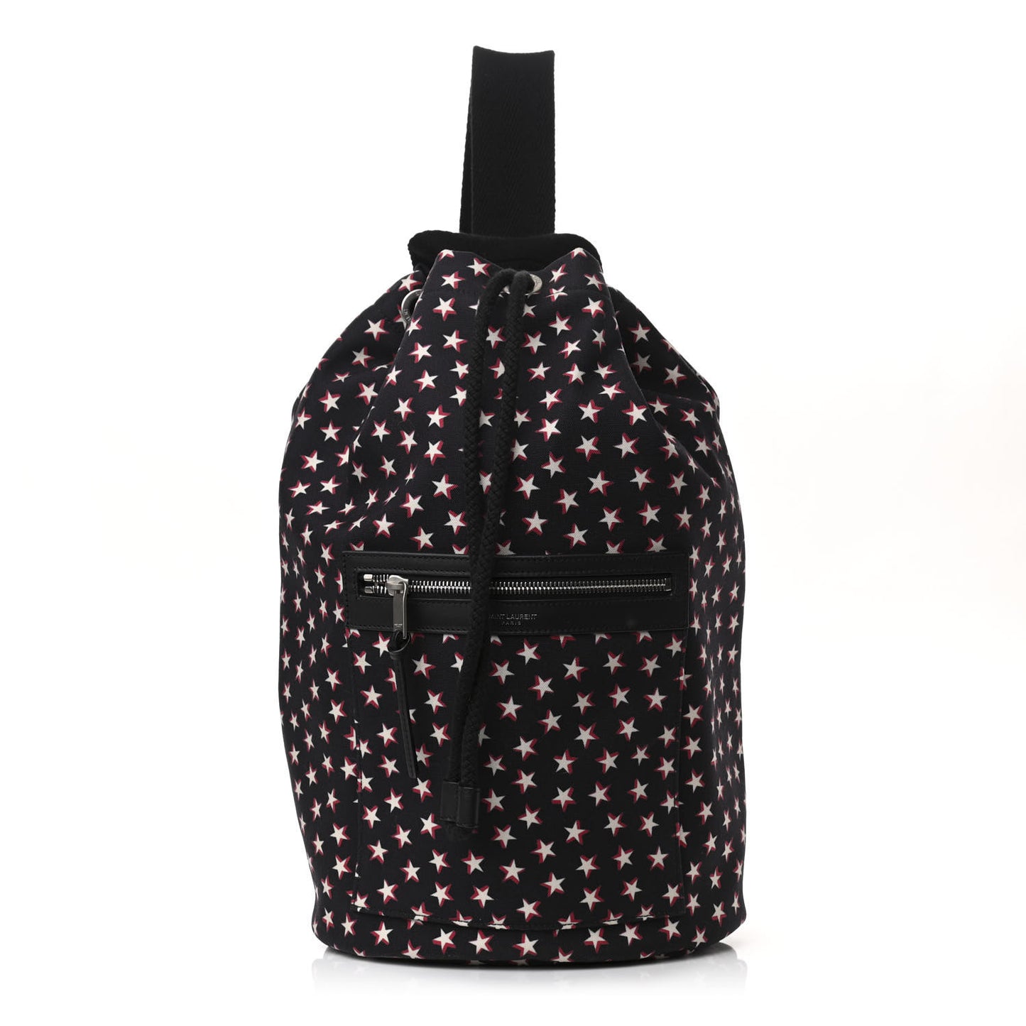 Canvas Star Print City Sailor Backpack Black