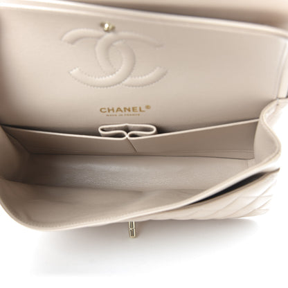 Chanel Lambskin Quilted Medium Double Flap Beige 5 of 11
