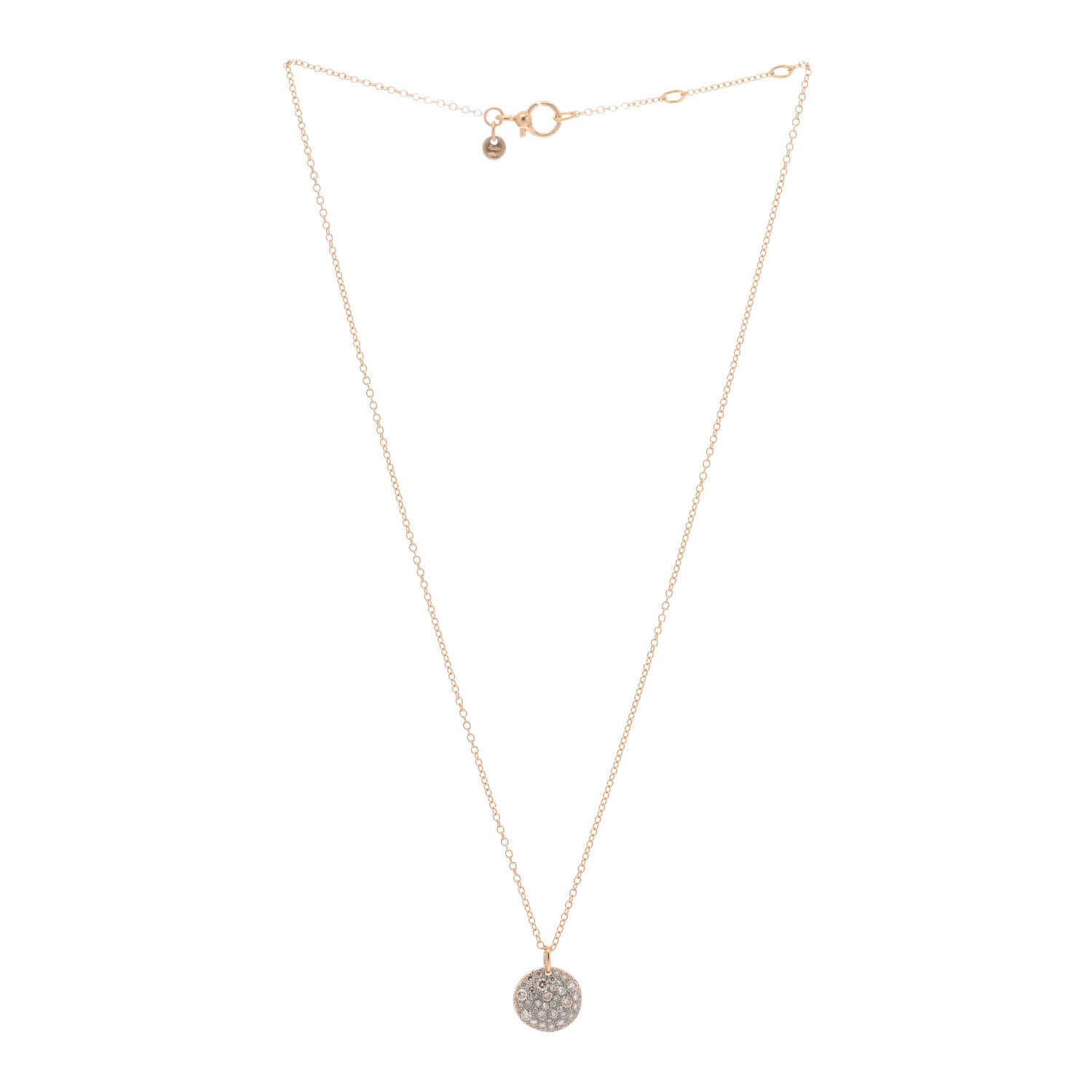 Pomellato 18K Rose Gold Cognac Diamond Sabbia Pendant Necklace 2 of 3