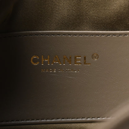 Chanel Caviar Quilted Mini Chanel 25 Handbag Dark Khaki 4 of 10