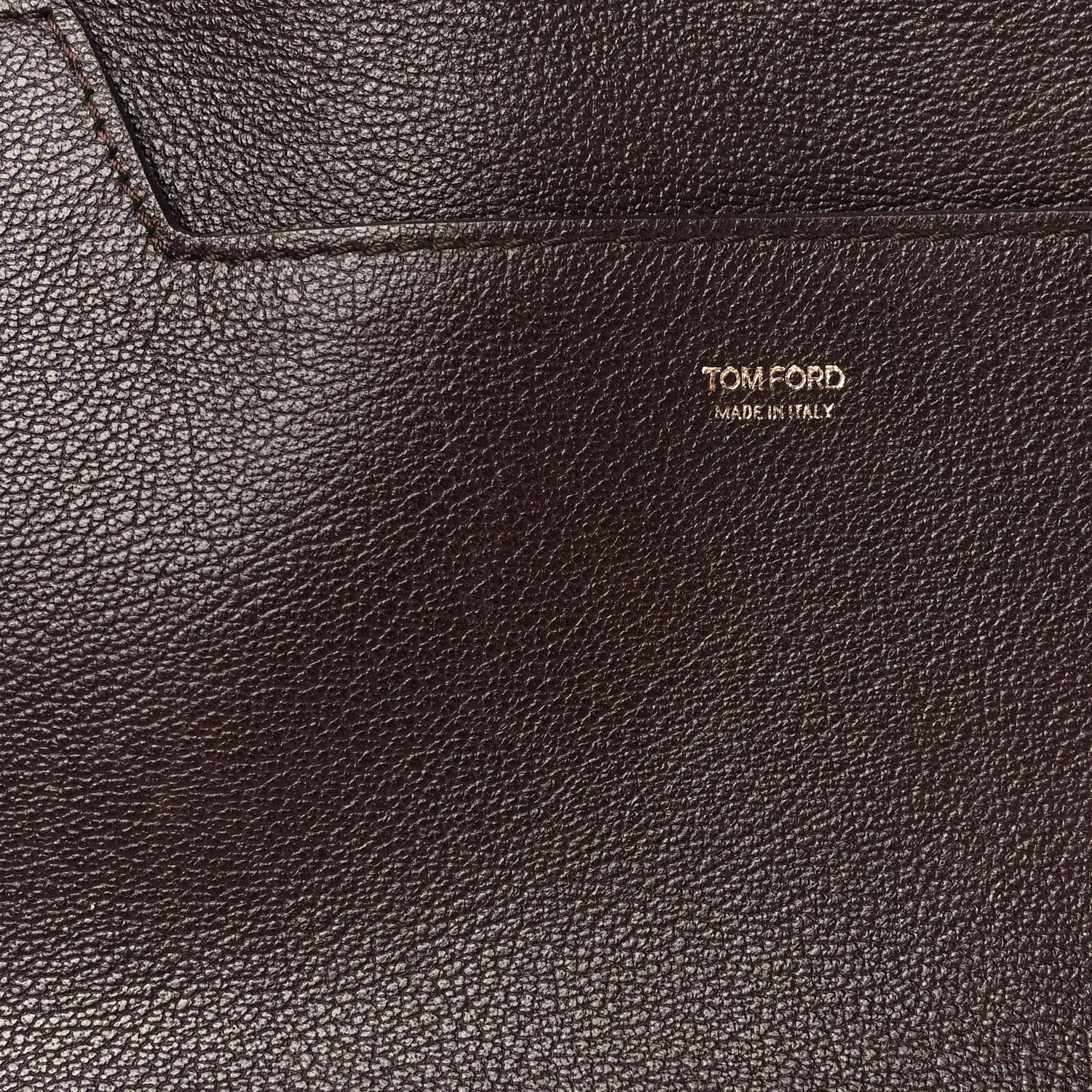 Tom Ford Pebbled Calfskin Large Jennifer Dark Brown 20 of 30