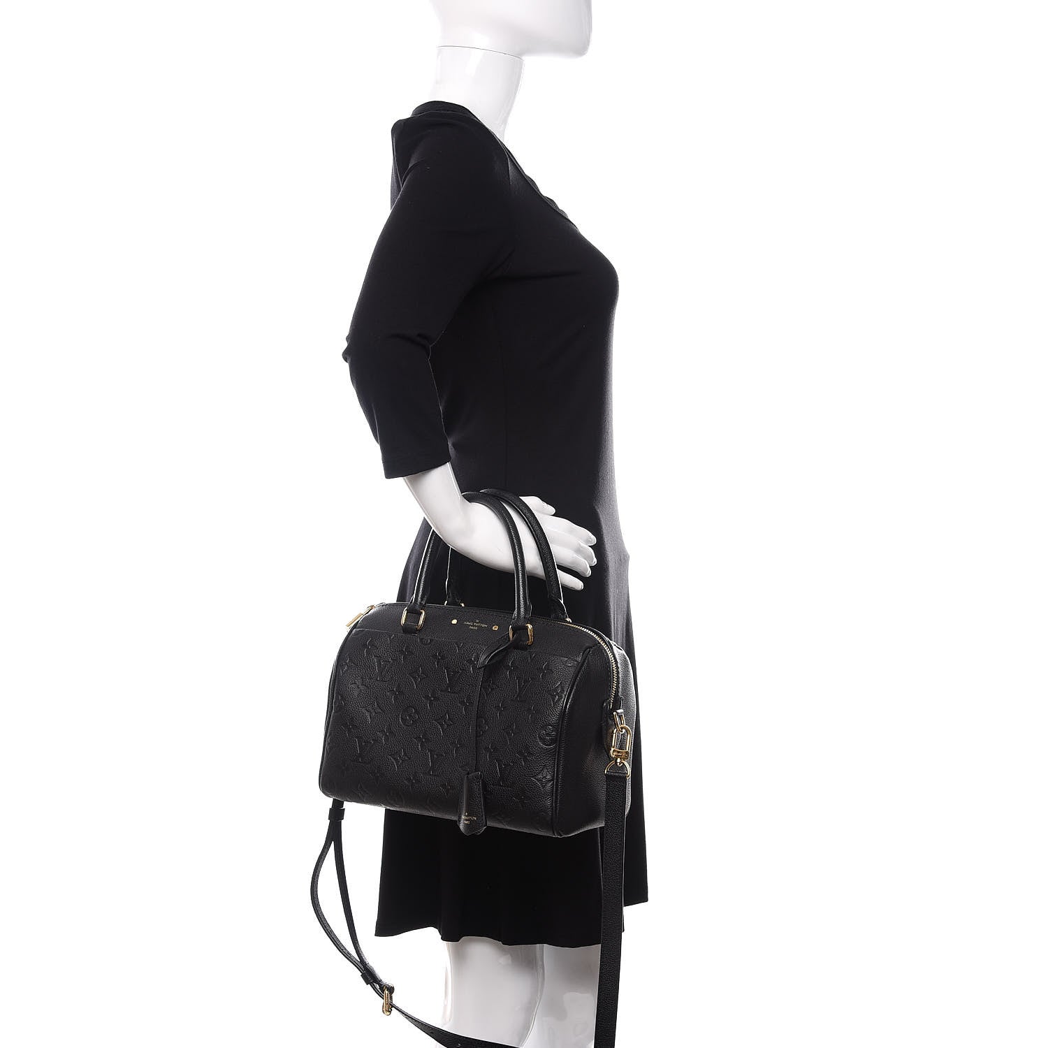Louis Vuitton Empreinte Speedy Bandouliere 25 NM Black 2 of 10