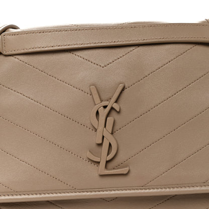 Saint Laurent Lambskin Matelasse Monogram Medium Niki Chain Satchel Dark Beige 8 of 10