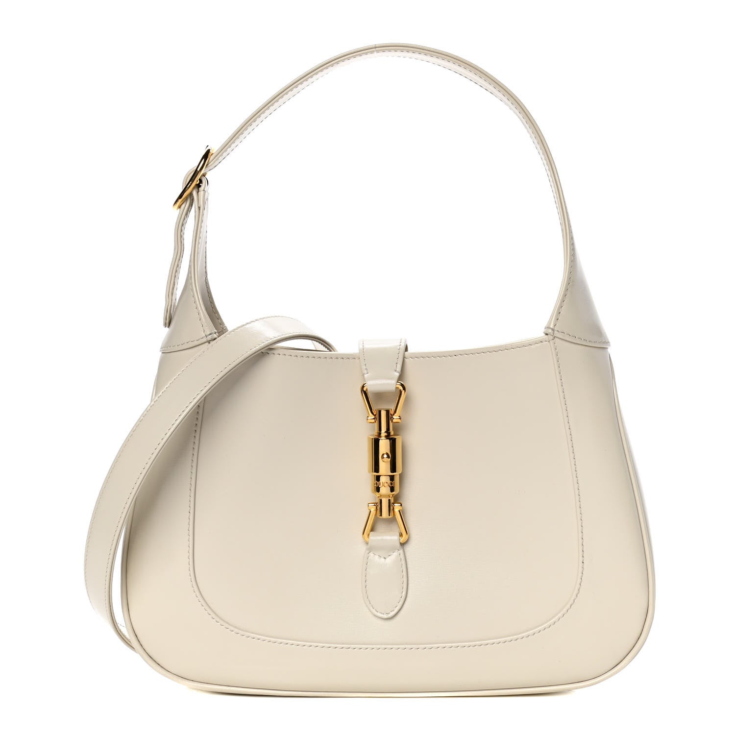 Gucci Boarded Dyana Lux Calfskin Small Jackie 1961 Hobo Mystic White 1 of 7