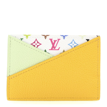 Louis Vuitton LV X TM Monogram Multicolor Criss-Cross Card Holder Green Tea Gingko Green Tea Gingko Yellow 1 of 7