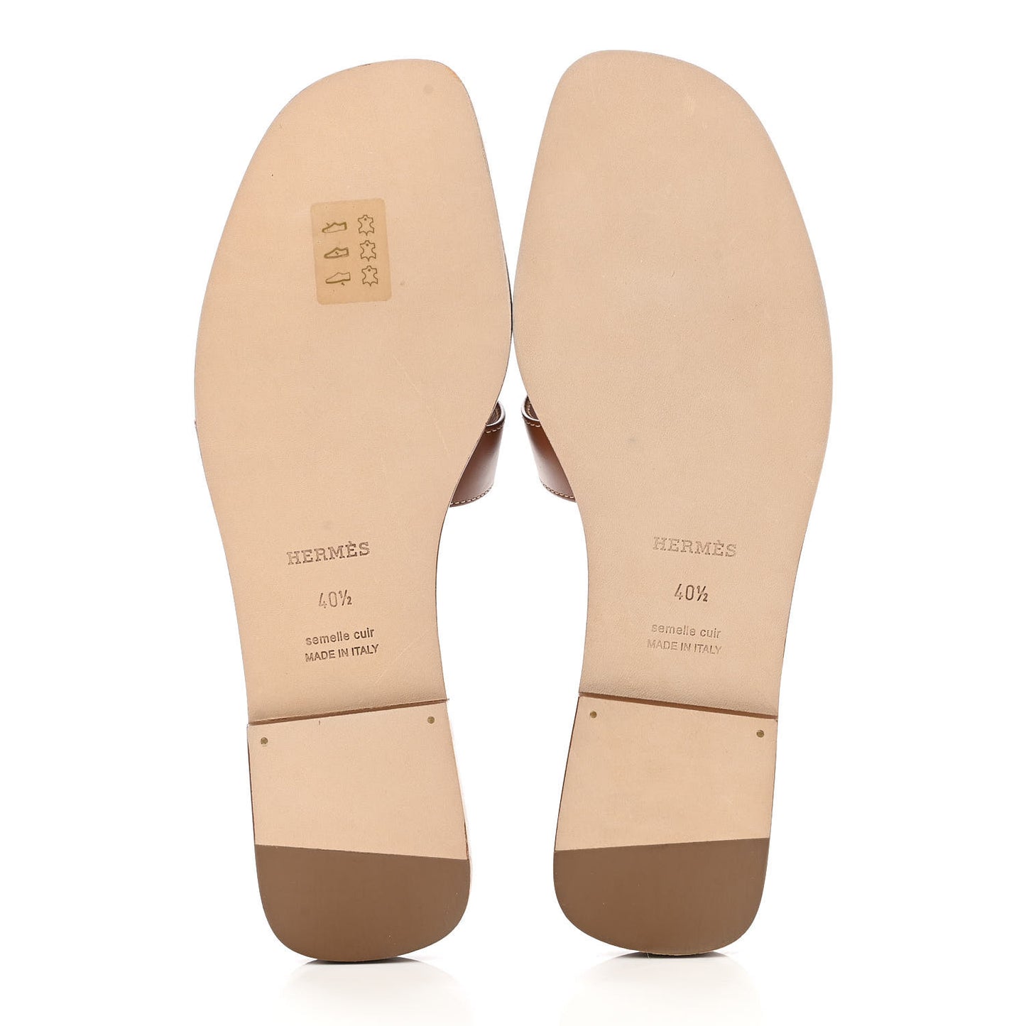 Box Calfskin Oran Sandals 40.5 Gold