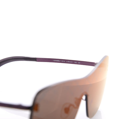 Chanel Shield Runway Sunglasses 4215 Burgundy 5 of 8
