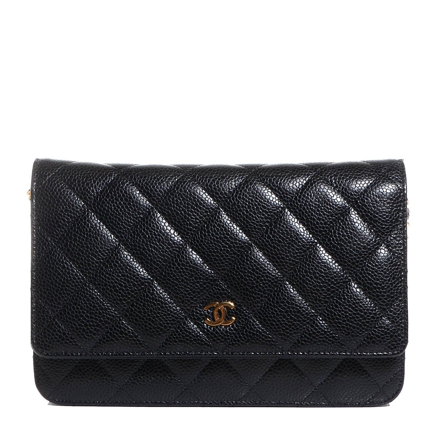 Chanel Caviar Quilted Wallet On Chain WOC Black 1 of 9