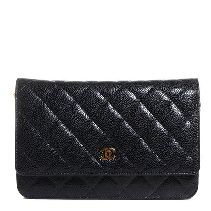Chanel Caviar Quilted Wallet On Chain WOC Black 1 of 9