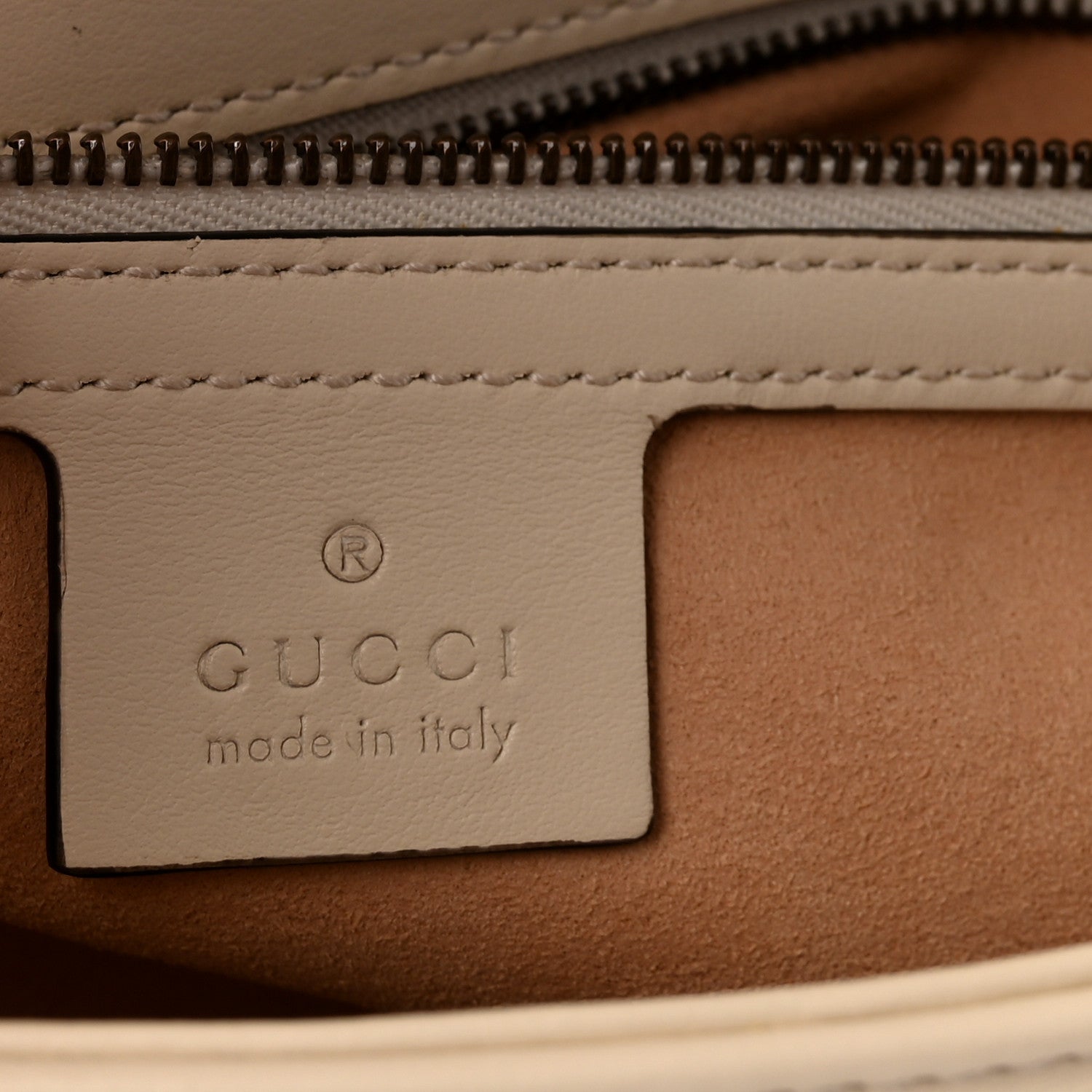 Gucci Calfskin Matelasse Small GG Marmont Shoulder Bag White 6 of 10