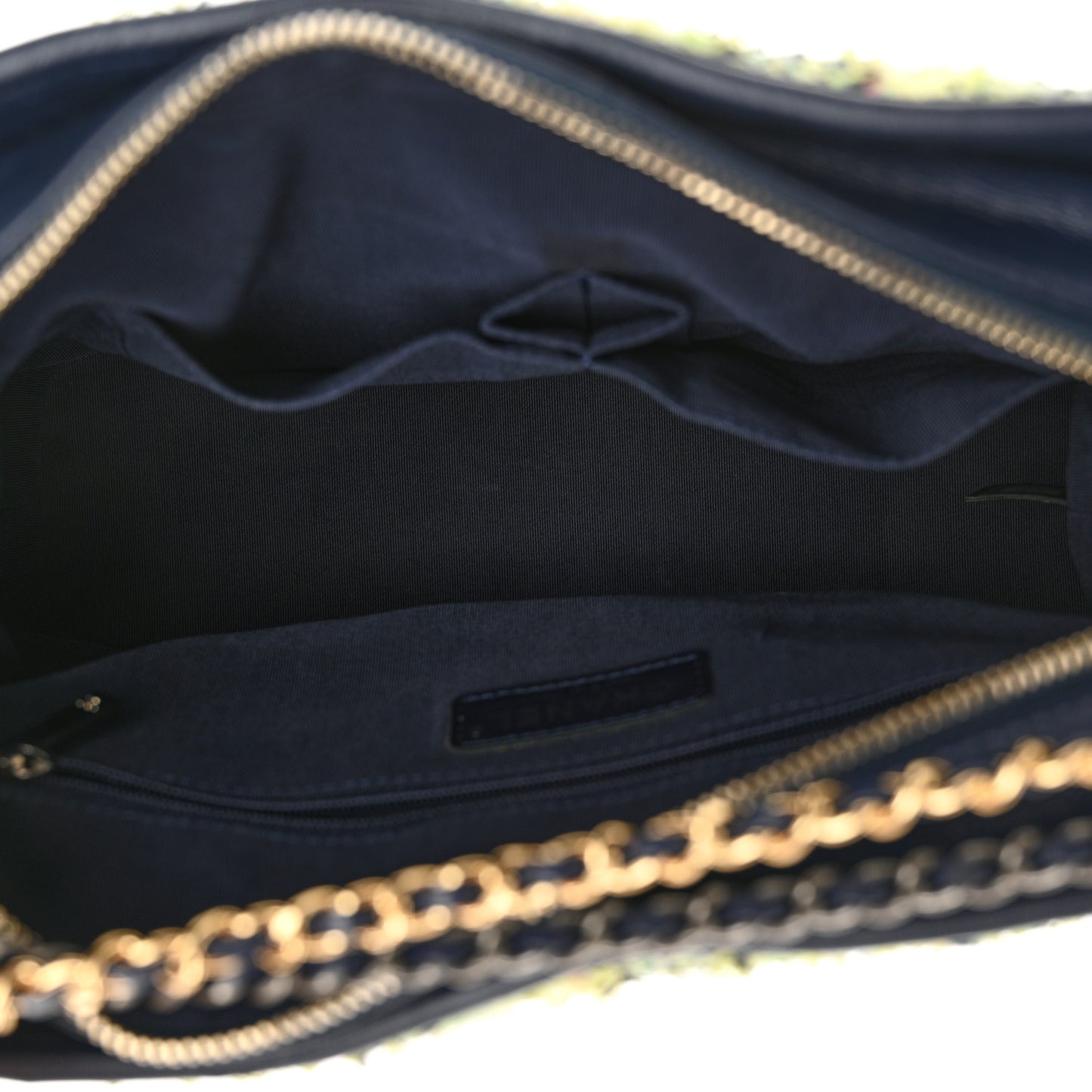 Tweed Calfskin Medium Gabrielle Hobo Blue