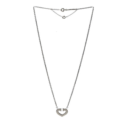 Cartier 18K White Gold Medium Hearts and Symbols Necklace 3 of 6