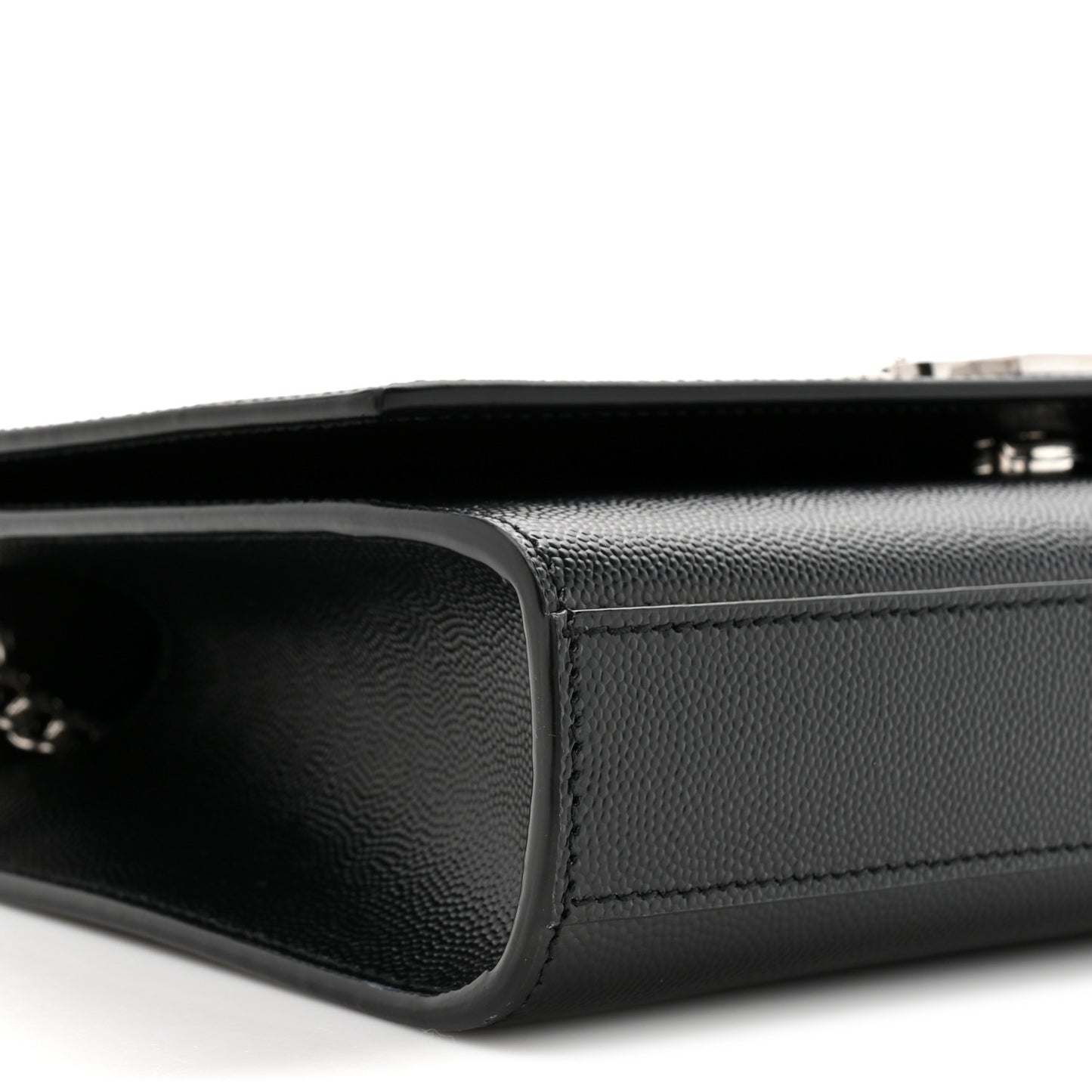 Grain De Poudre Medium Classic Monogram Kate Satchel Black