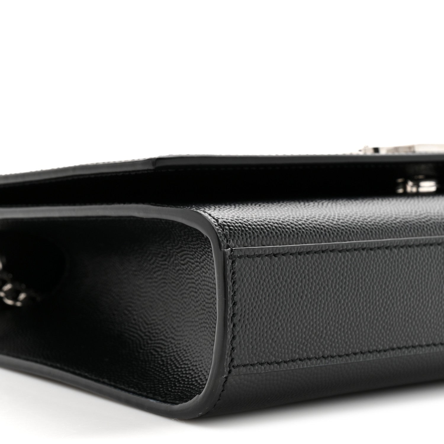 Saint Laurent Grain De Poudre Medium Classic Monogram Kate Satchel Black 10 of 11