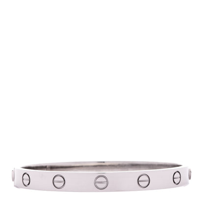 Cartier 18K White Gold LOVE Bracelet 16 1 of 6