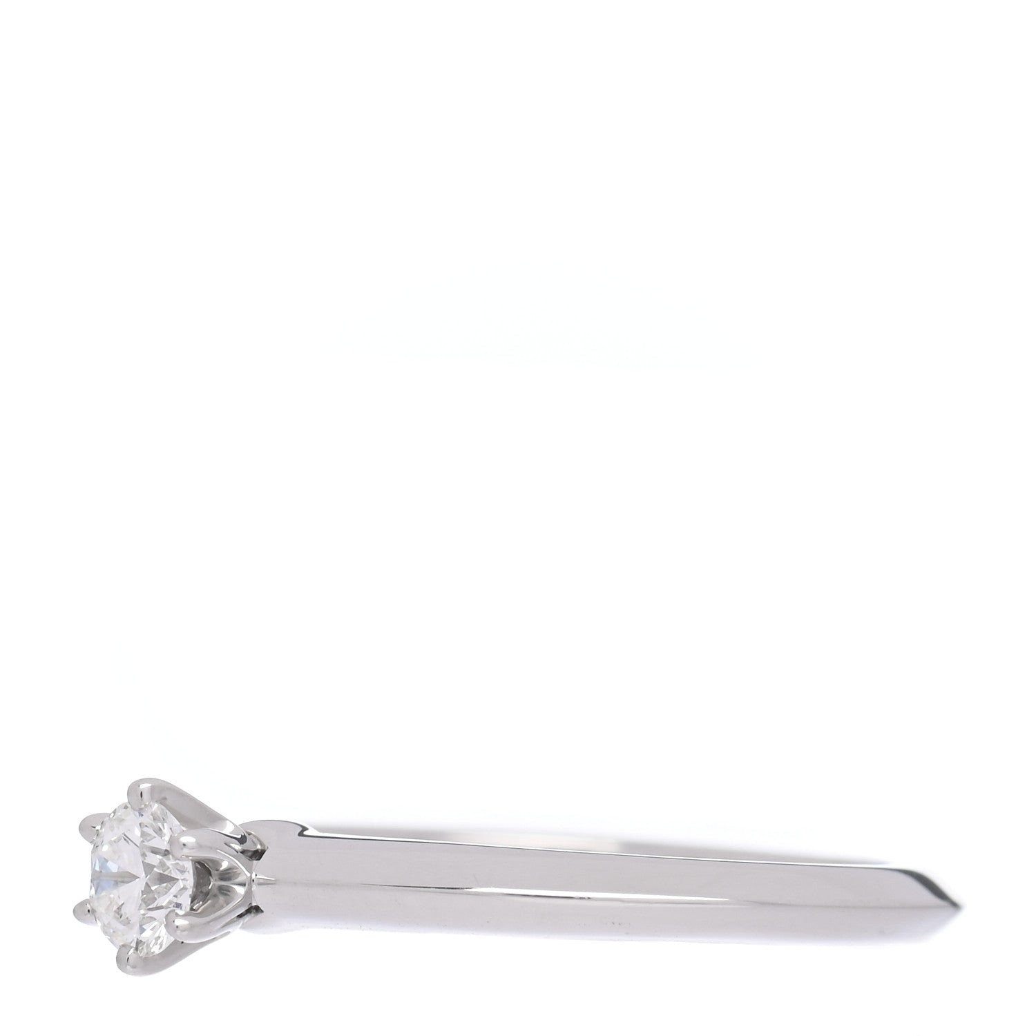 Tiffany Platinum Diamond .22ct Solitaire Engagement Ring 52 6 3 of 7