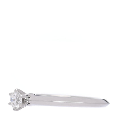 Tiffany Platinum Diamond .22ct Solitaire Engagement Ring 52 6 3 of 7