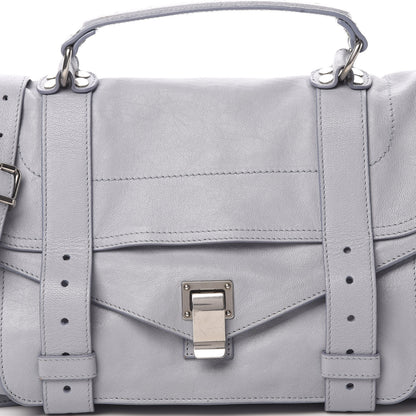 Proenza Schouler Lambskin Medium PS1 Satchel Concrete Grey 9 of 15