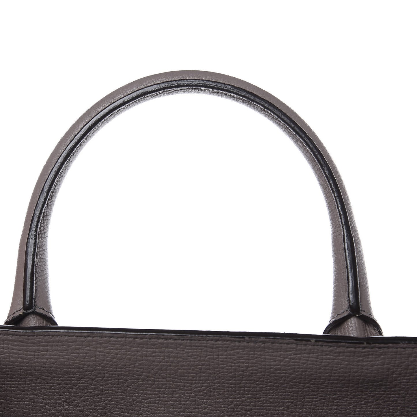 Grainy Calfskin House Check Large Banner Tote Grey