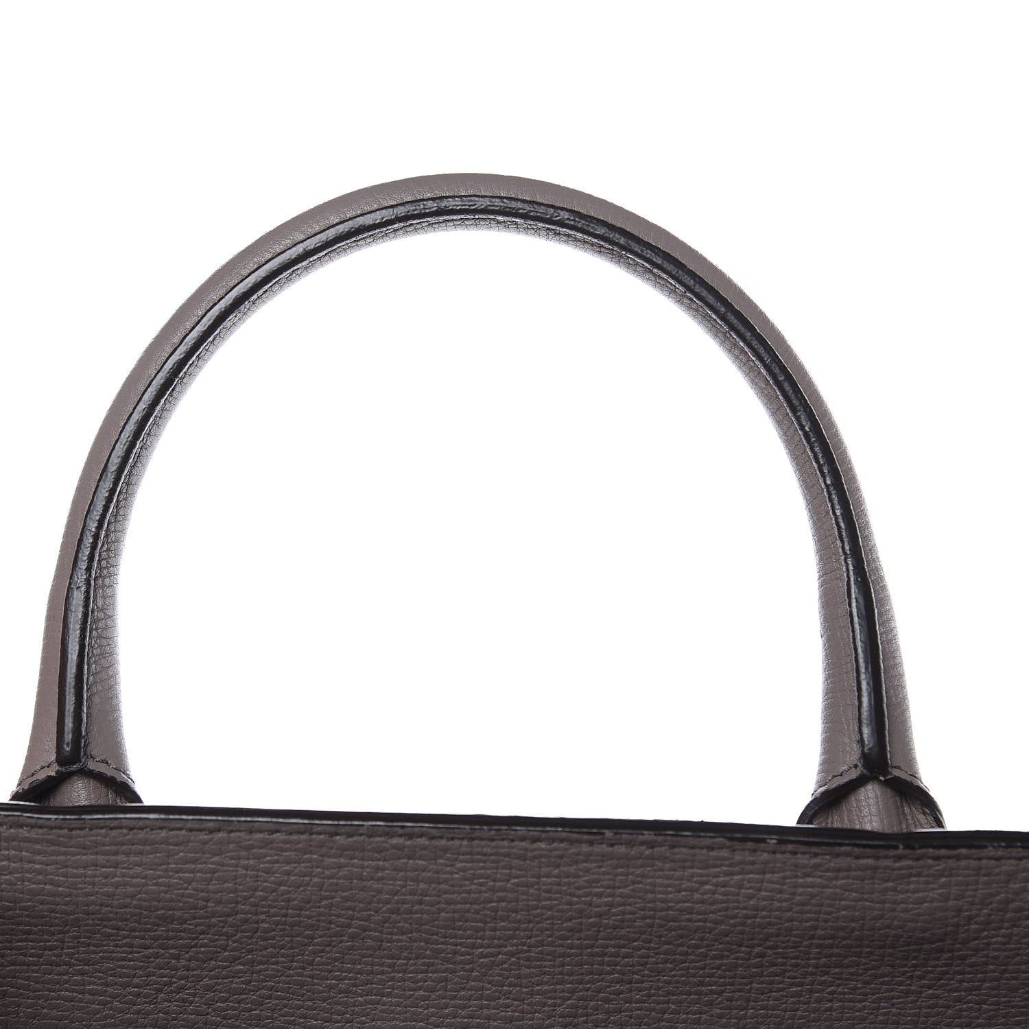 Burberry Grainy Calfskin House Check Large Banner Tote Grey 16 of 16