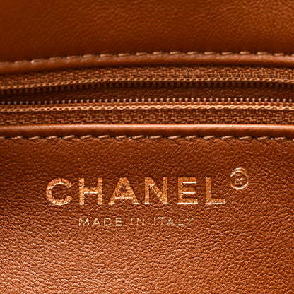 Chanel Shearling Lambskin Quilted Furry Coco Flap Beige Brown 6 of 10