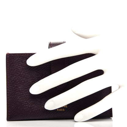 Celine Grained Shiny Calfskin Accordion Card Holder Burgundy 2 of 7