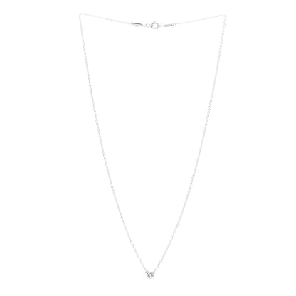 Tiffany Sterling Silver Aquamarine Elsa Peretti Color By The Yard Pendant Necklace 3 of 5