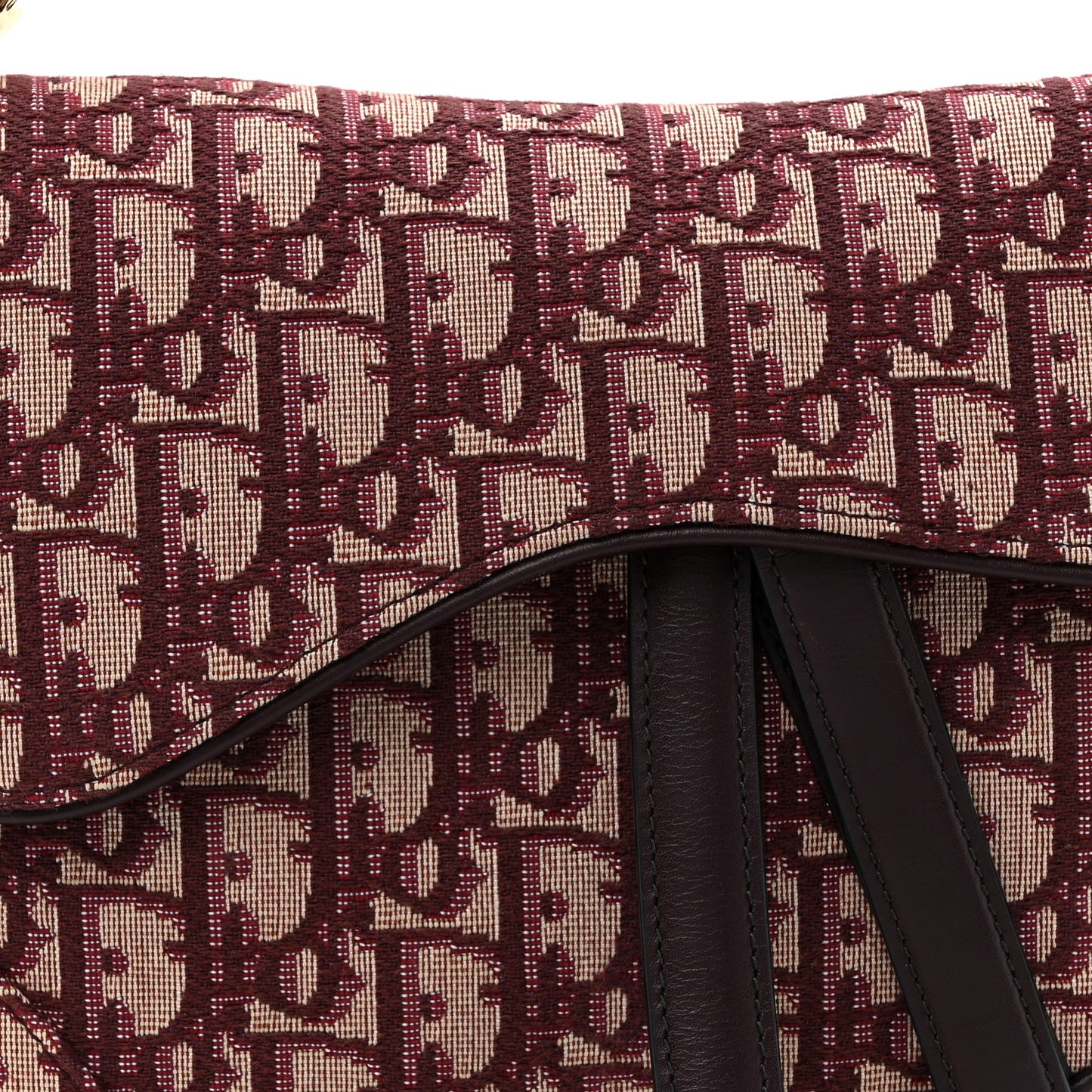 Oblique Saddle Bag Burgundy