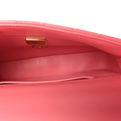 Chanel Lambskin Enamel Quilted Pending CC Mini Square Flap Pink 5 of 9