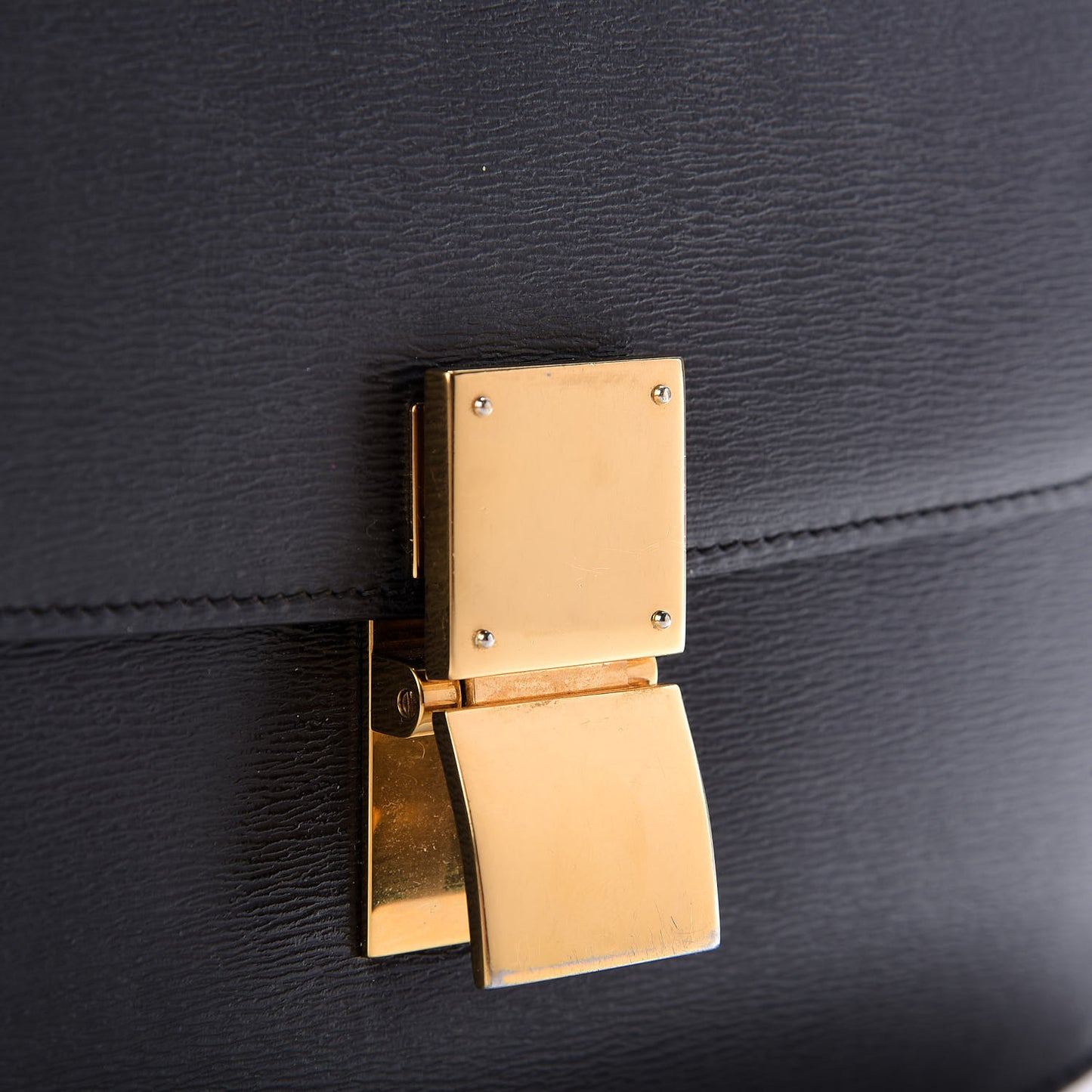 Liege Calfskin Medium Classic Box Flap Bag Black
