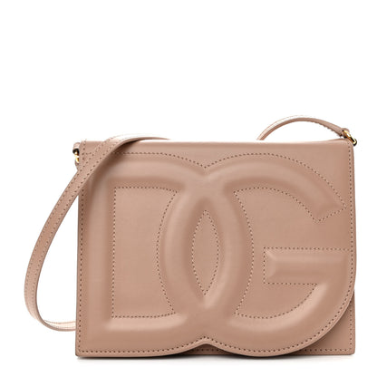 Dolce & Gabbana Calfskin DG Logo Flap Crossbody Bag Cipria 1 of 20