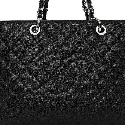 Chanel Caviar Quilted Grand Shopping Tote GST Black 7 of 9