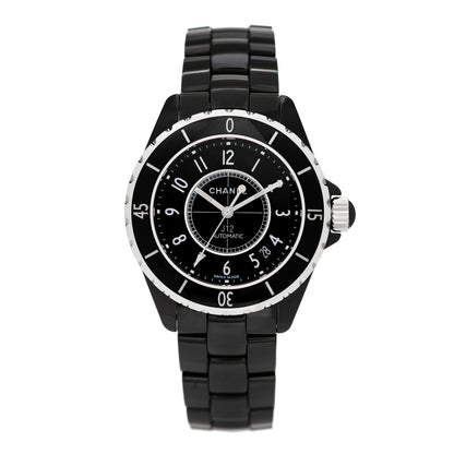 Chanel Stainless Steel Ceramic 38mm J12 Automatic Watch Black 1 of 5
