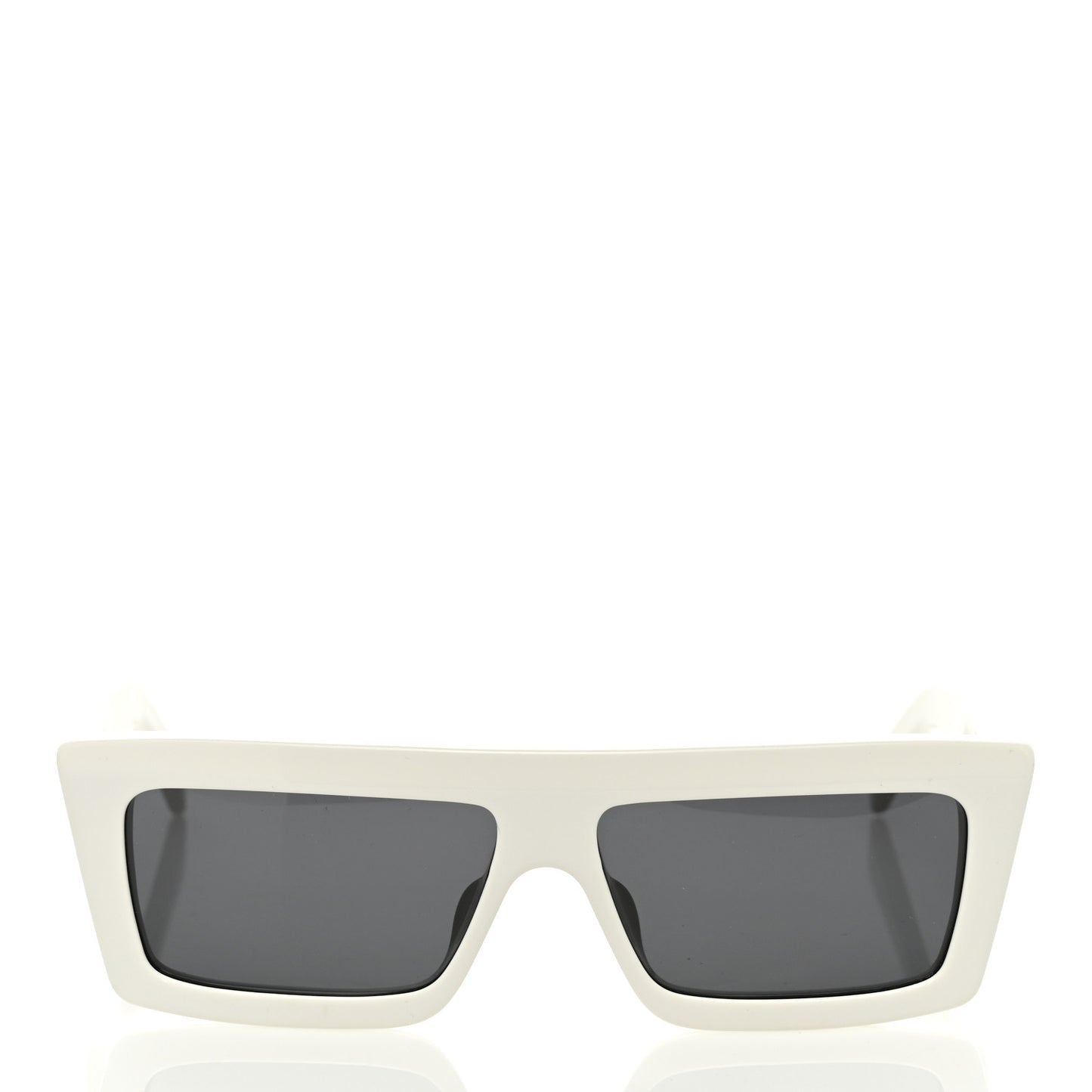 Acetate Monochroms Square Sunglasses CL40214U White