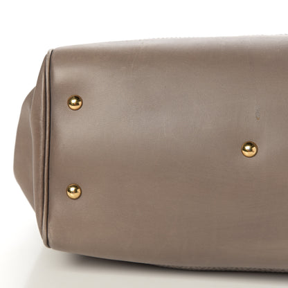 Gucci Calfskin Duilio Brogue Top Handle Bag Grey 15 of 17