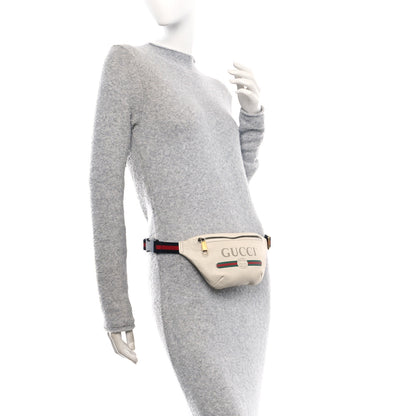 Gucci Grained Calfskin Small Logo Belt Bag White 2 of 10