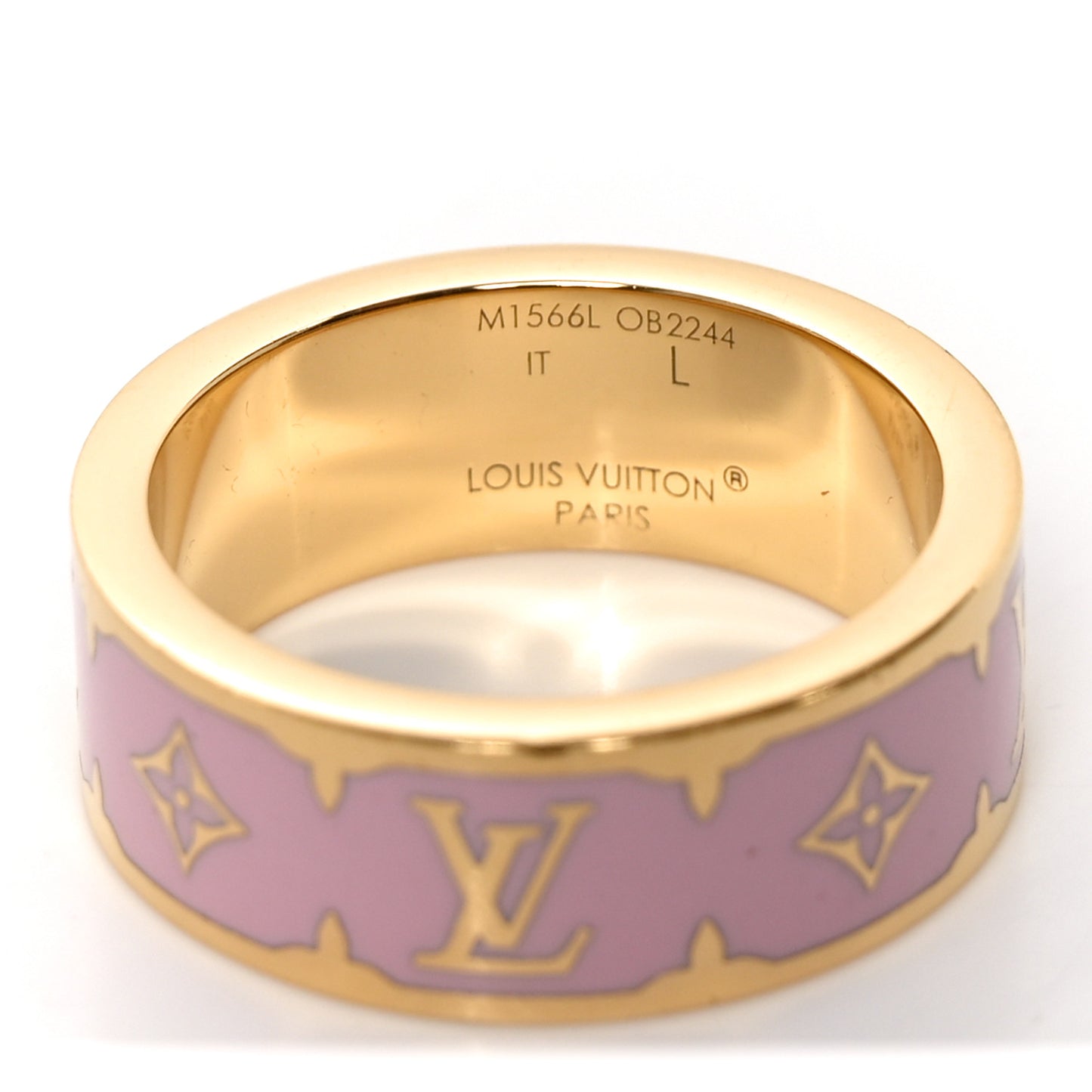 Enamel Nanogram Ring L 56 7.5 Pink