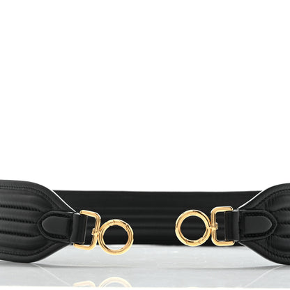 Fendi Shiny Nappa Trapuntata Shoulder Strap Black 3 of 5